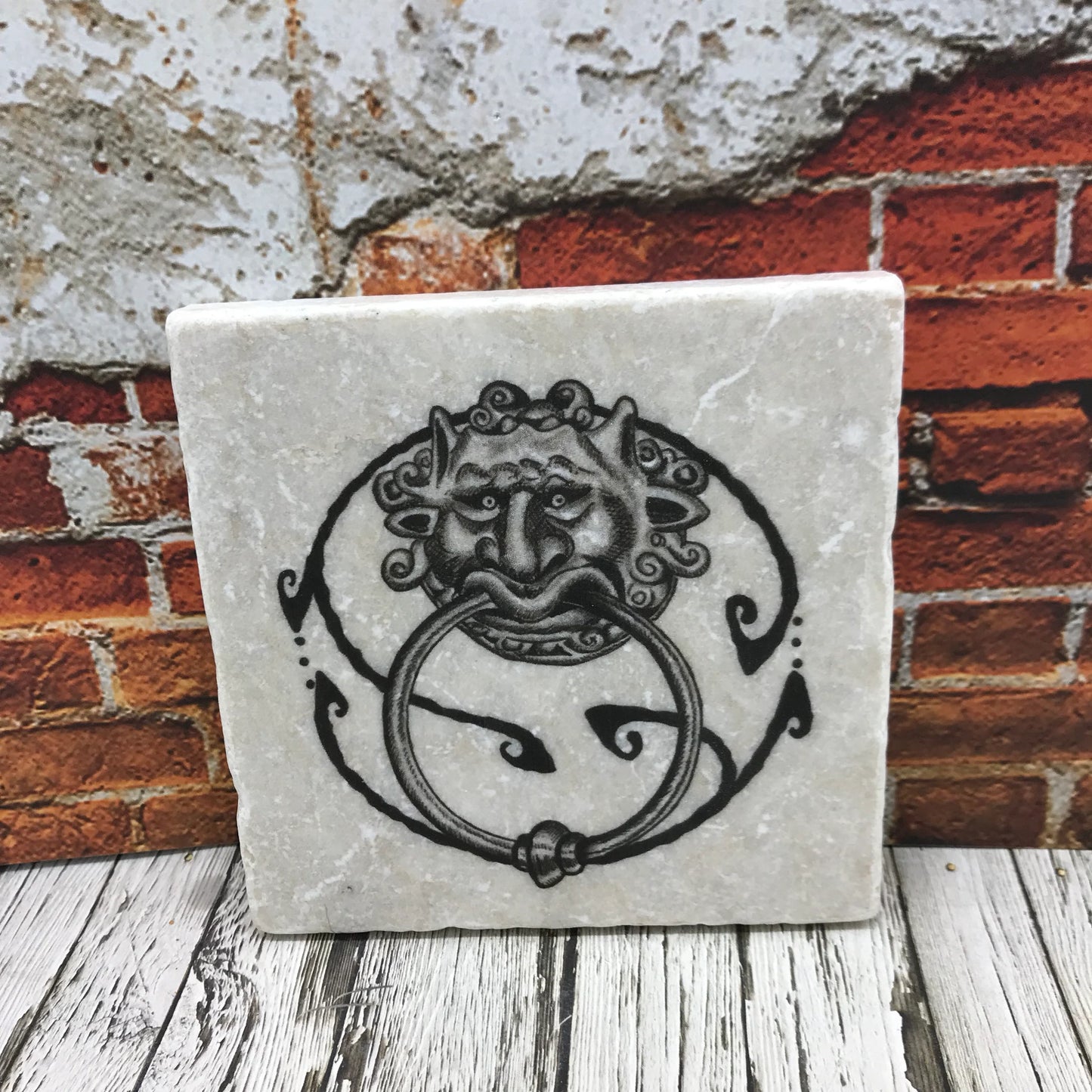 Labyrinth Natural Stone Coasters, Knockers