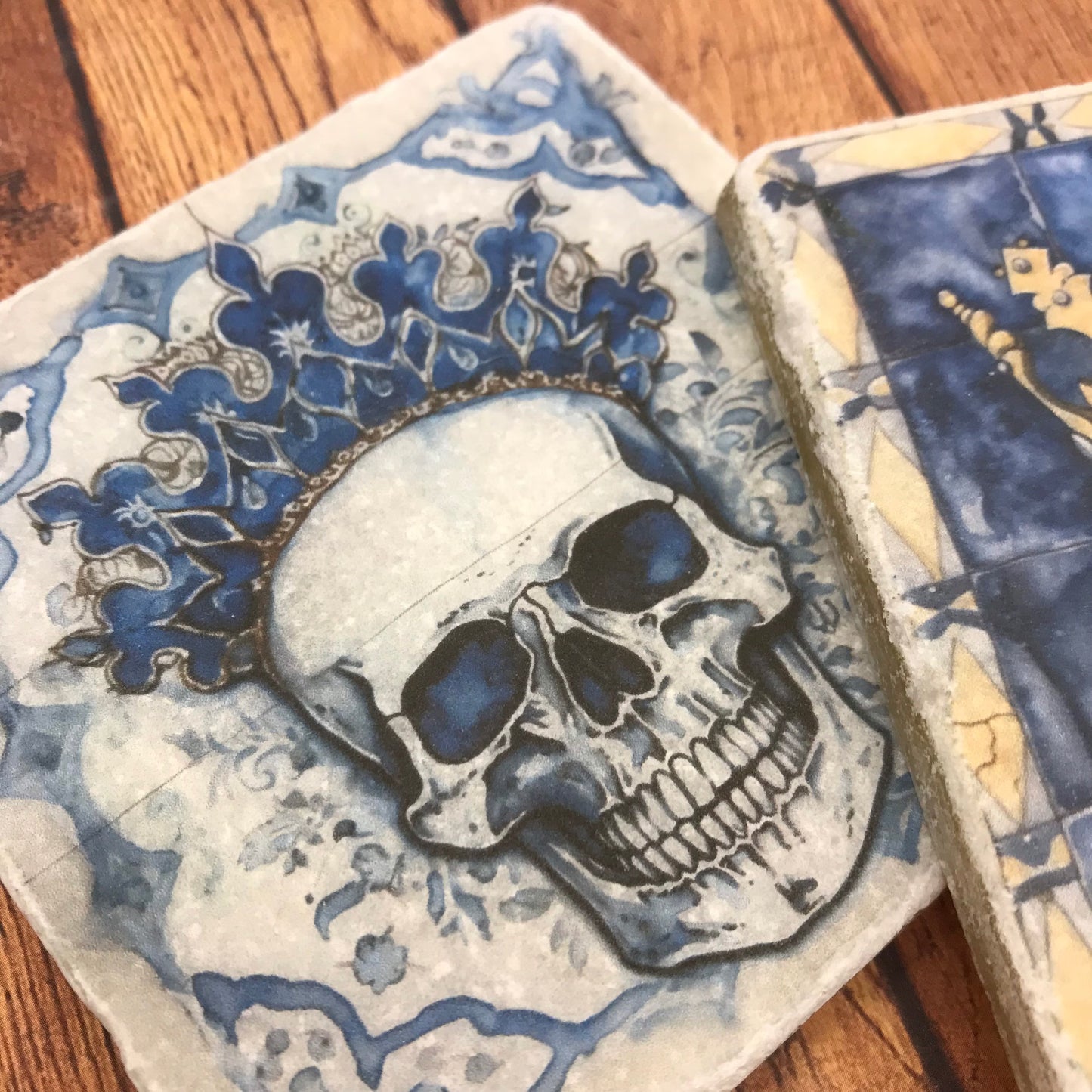 Antique Style Moroccan Skulls in Crowns