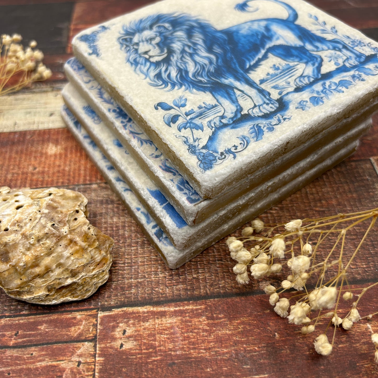 Jungle Delft Style Coasters