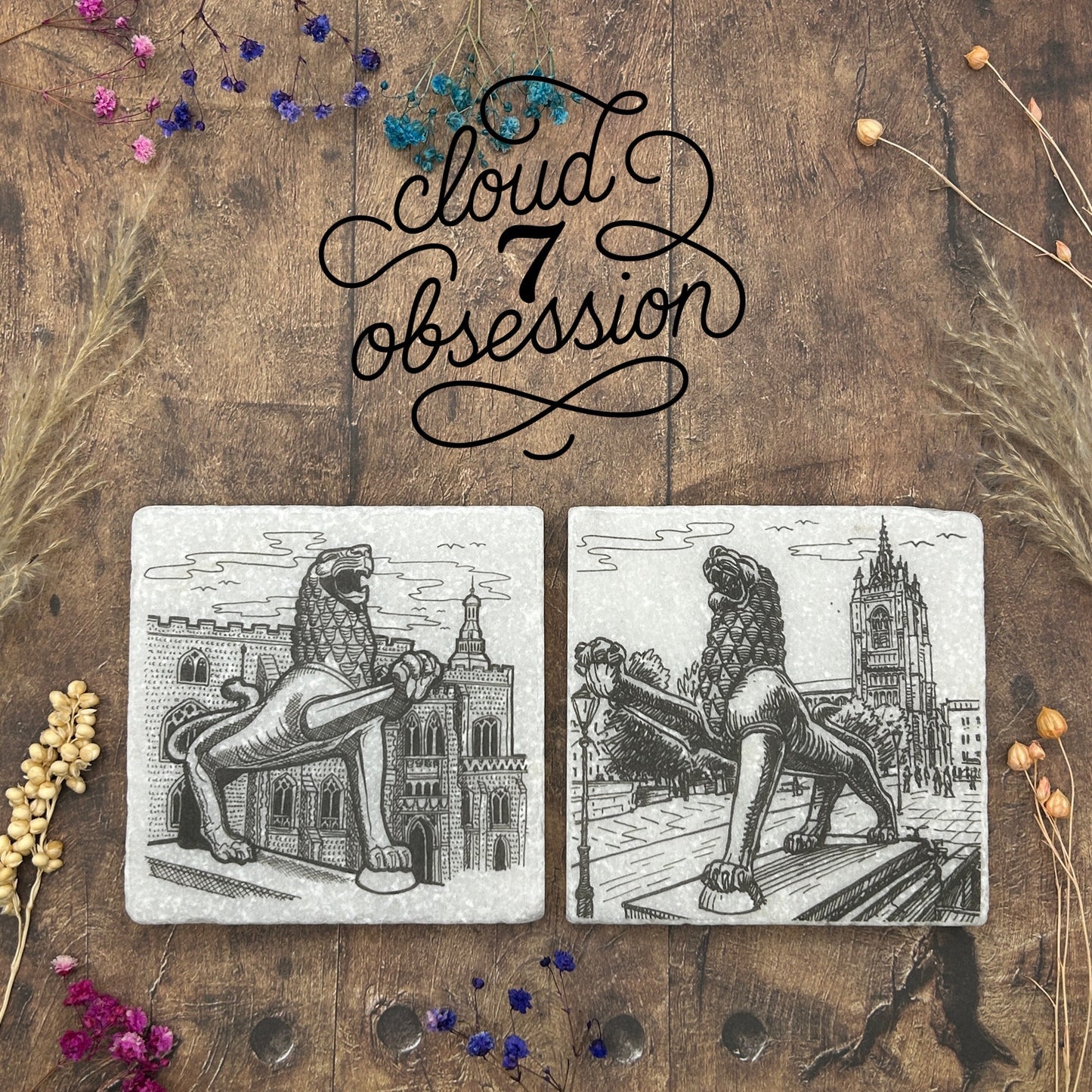 (Copy) Norwich City Lions, Urban Sketch B/W