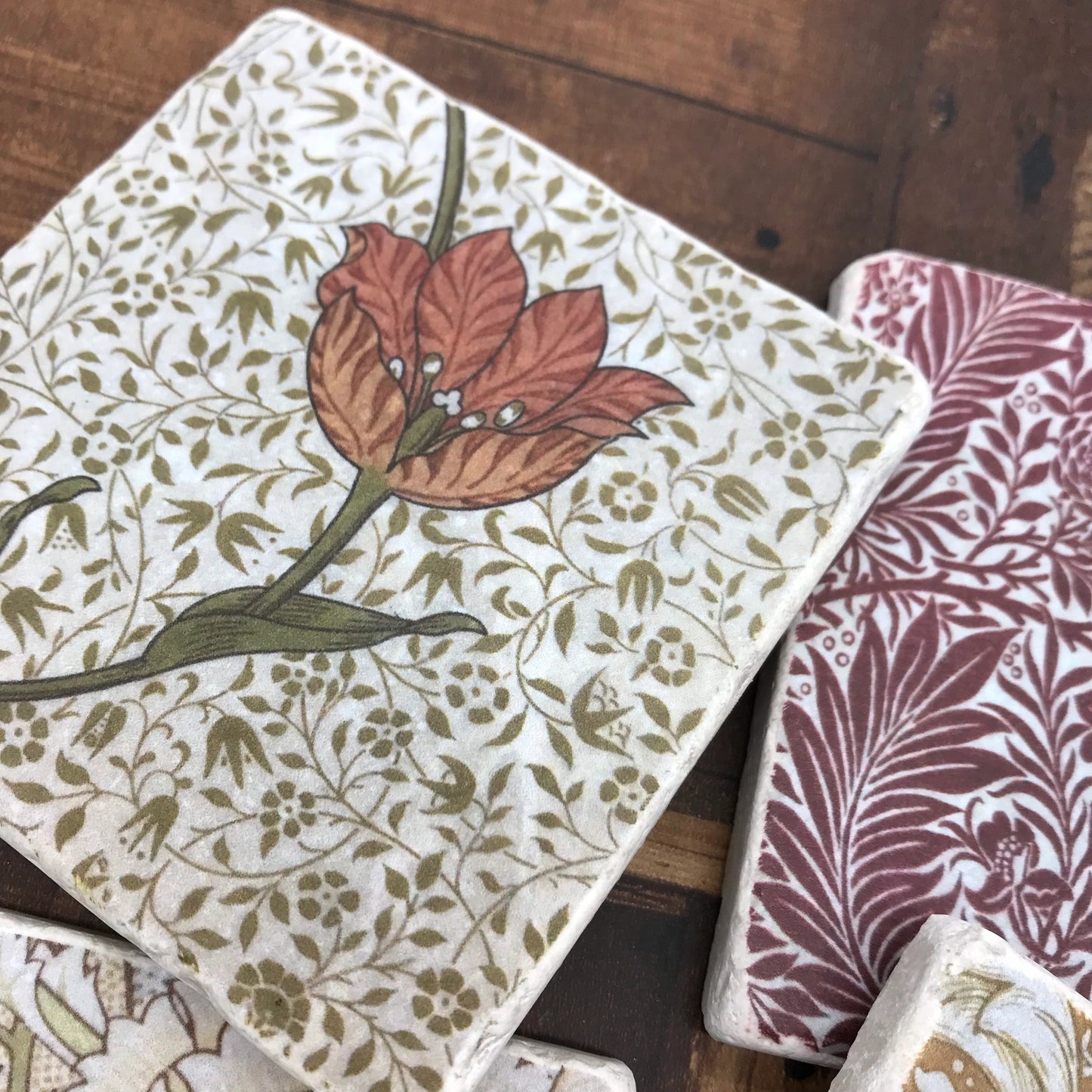 William Morris Stone Coasters