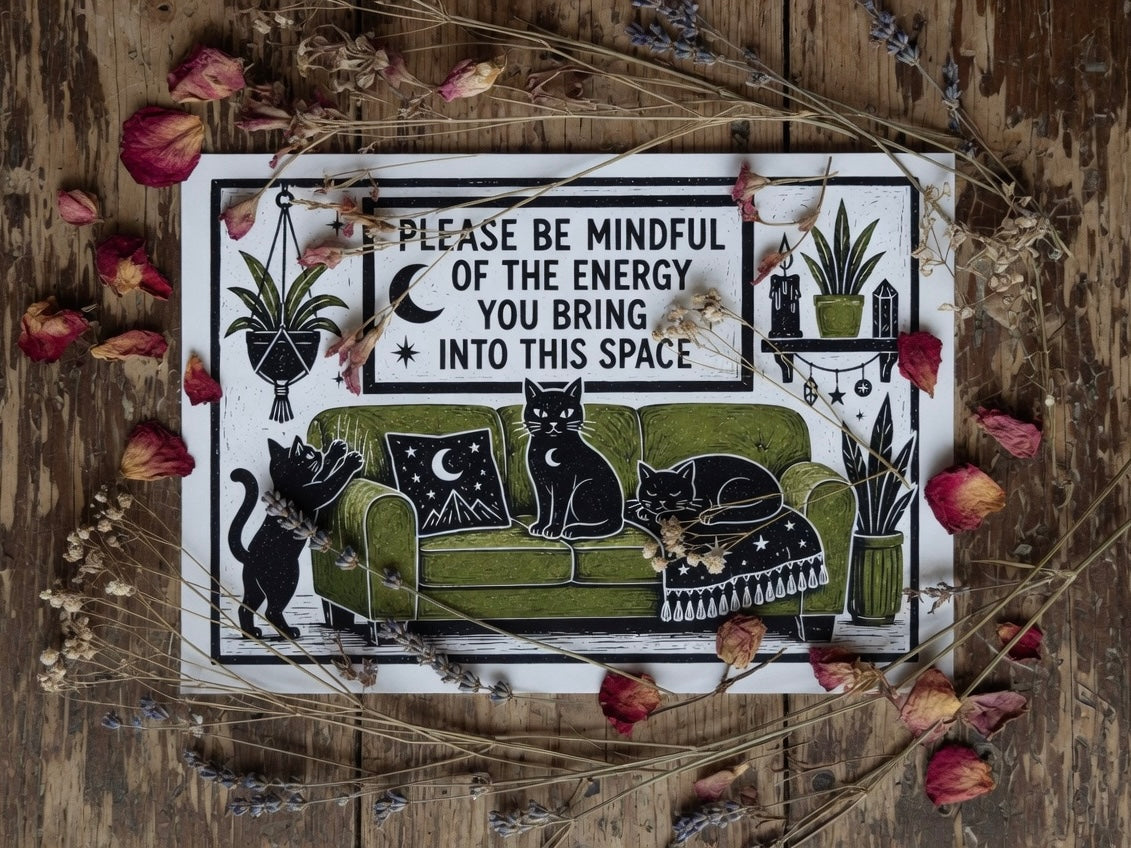 Mindful of the energy A4 print