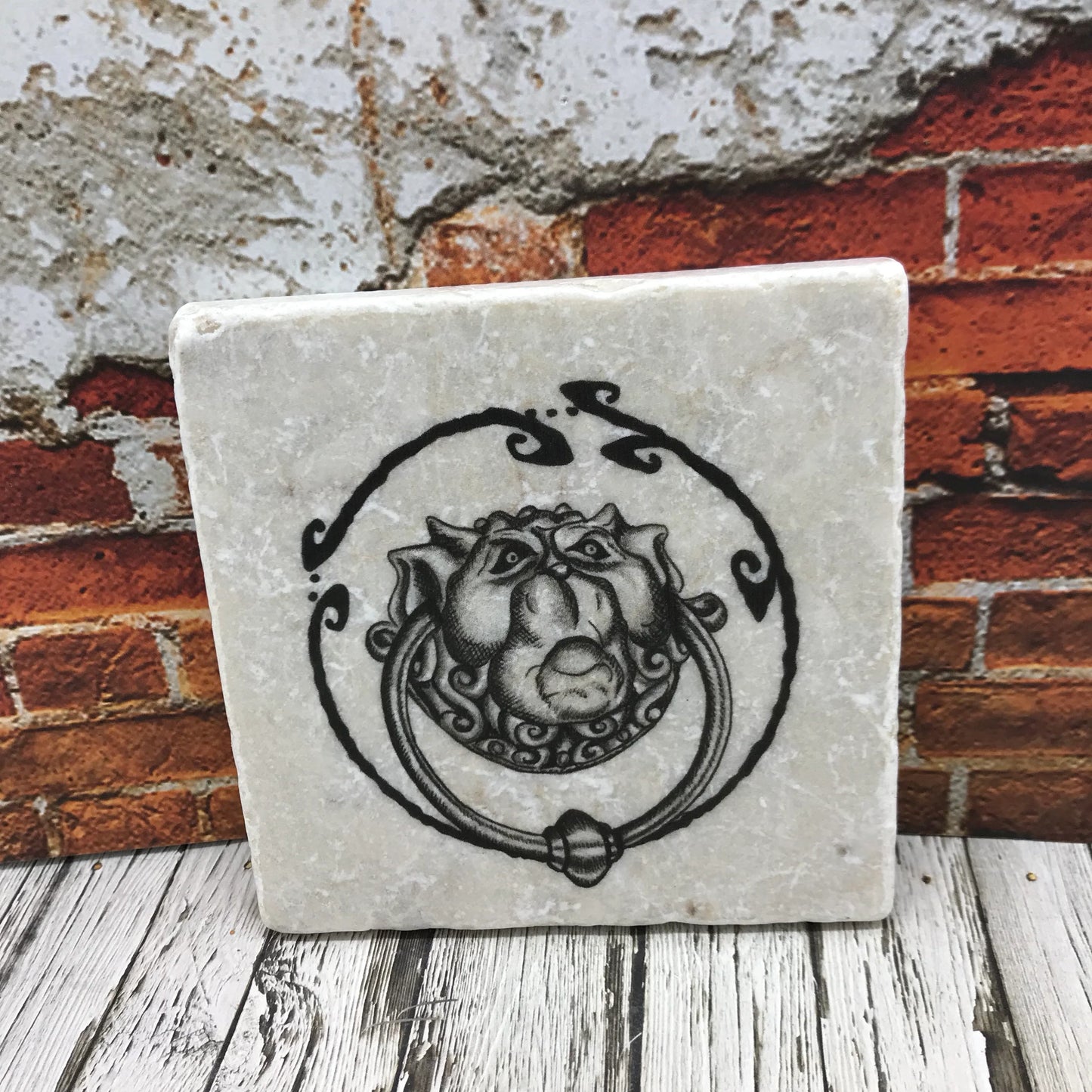 Labyrinth Natural Stone Coasters, Knockers