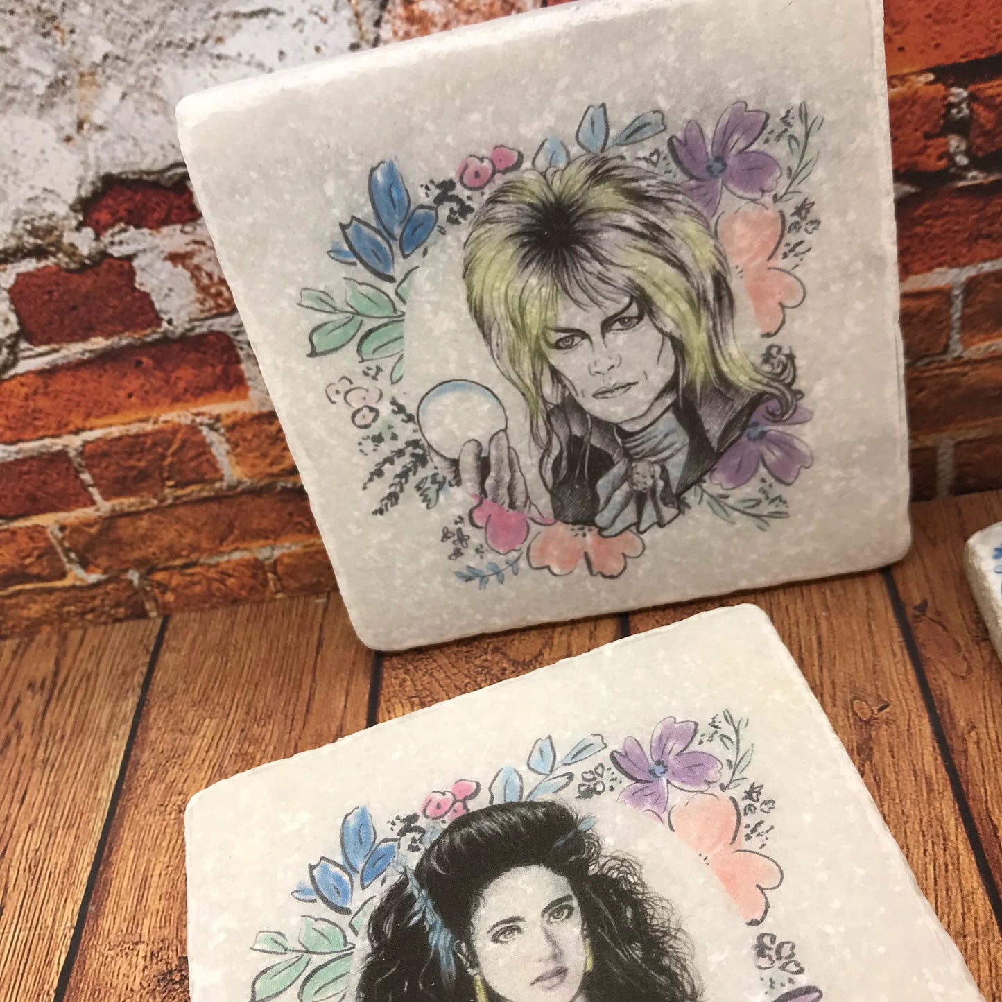 Labyrinth Natural Stone Coasters