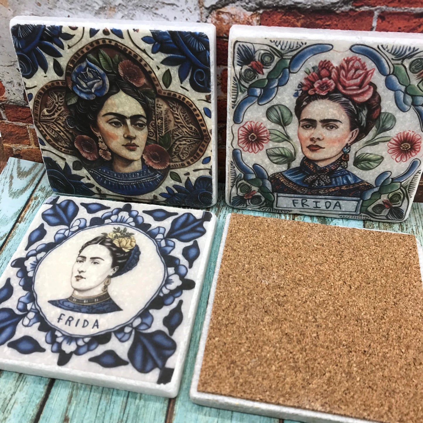 Frida Natural Stone Coasters