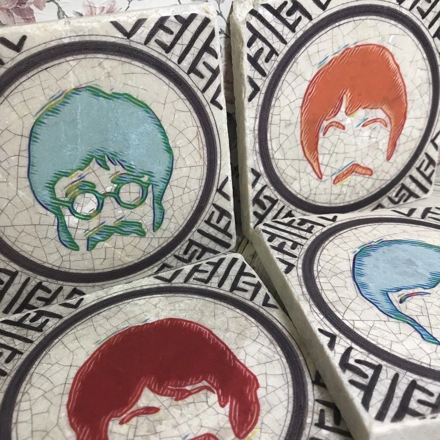 Beatles Antique Style Coasters