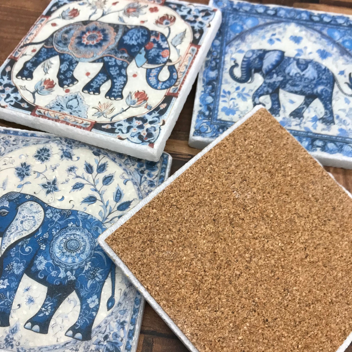 Indian Elephant Stone Coasters