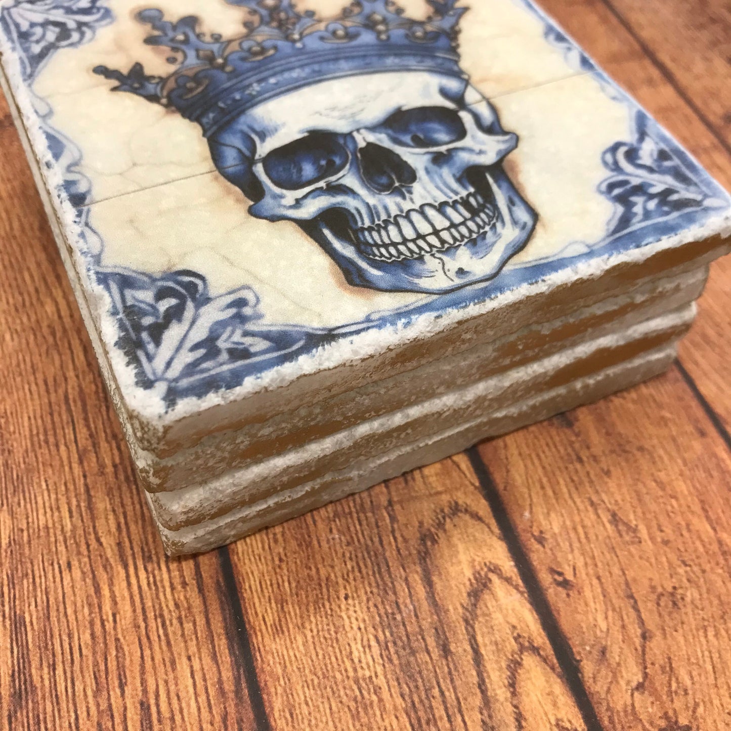 Antique Style Moroccan Skulls in Crowns