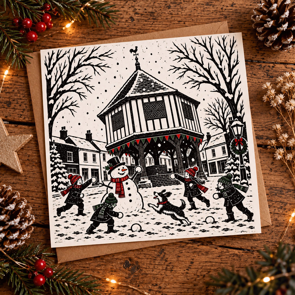 Wymondham Market Cross Christmas Card