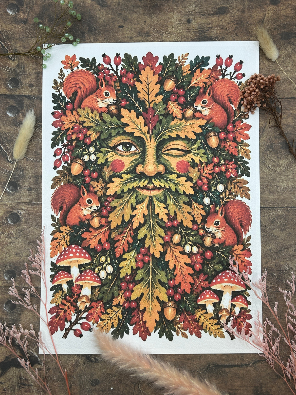 Autumn Keeper Green Man print