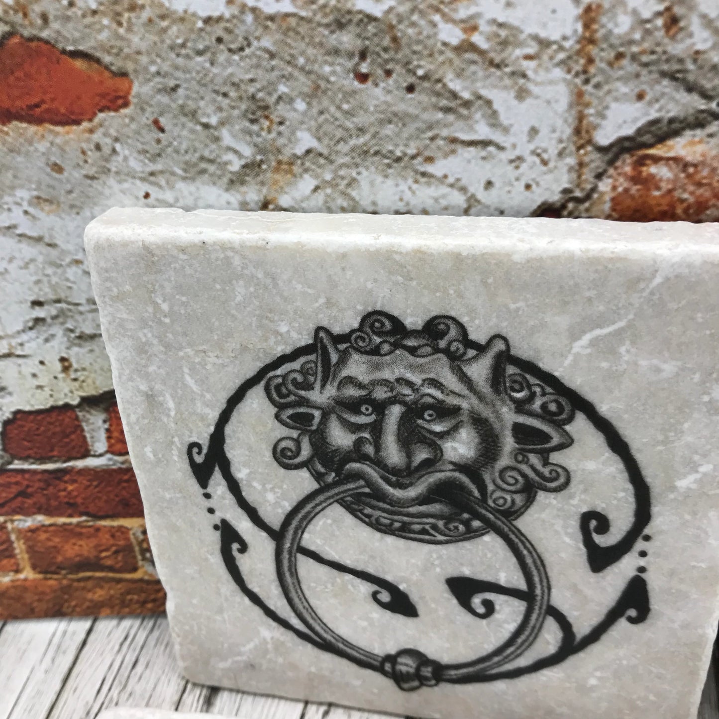 Labyrinth Natural Stone Coasters, Knockers