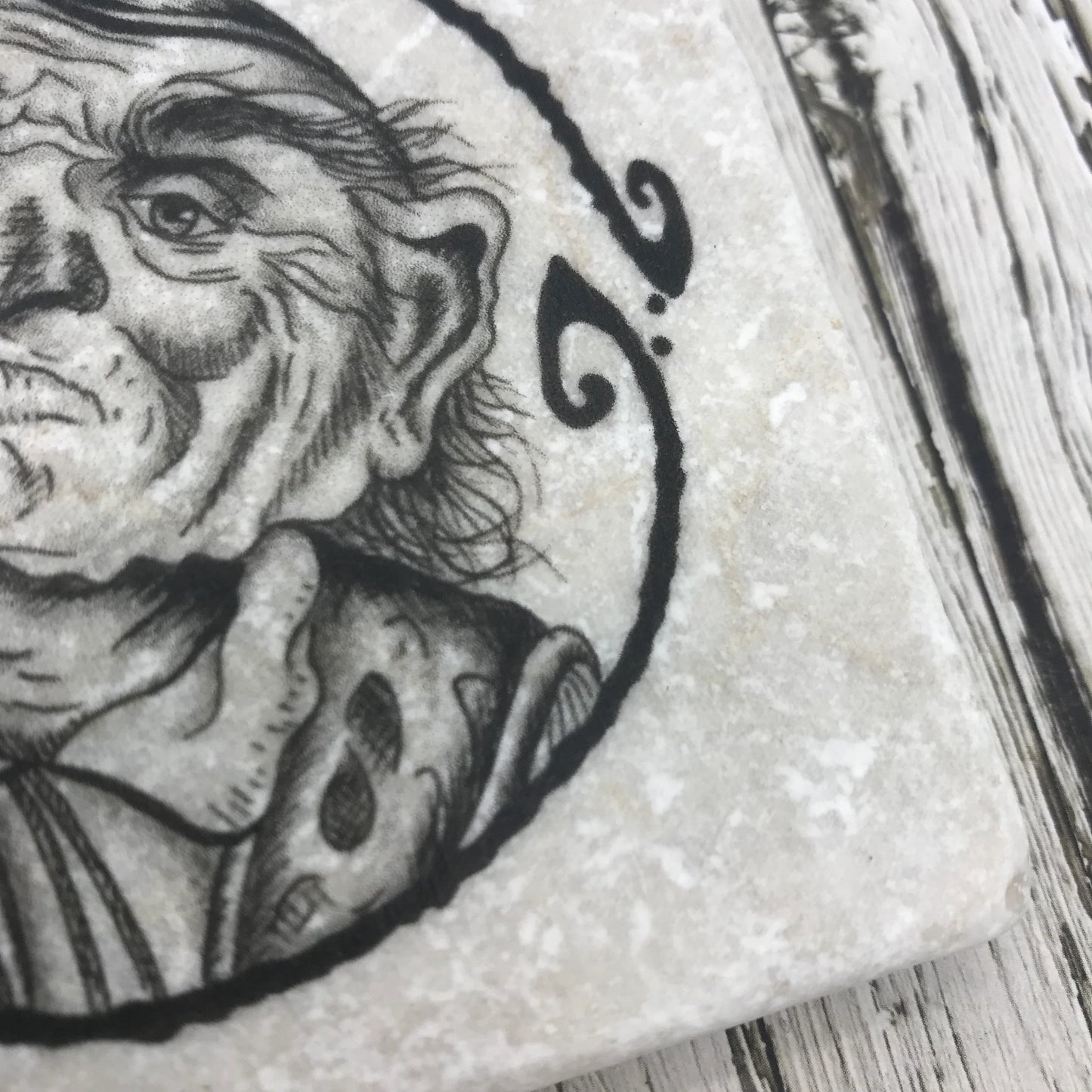Labyrinth Natural Stone Coasters
