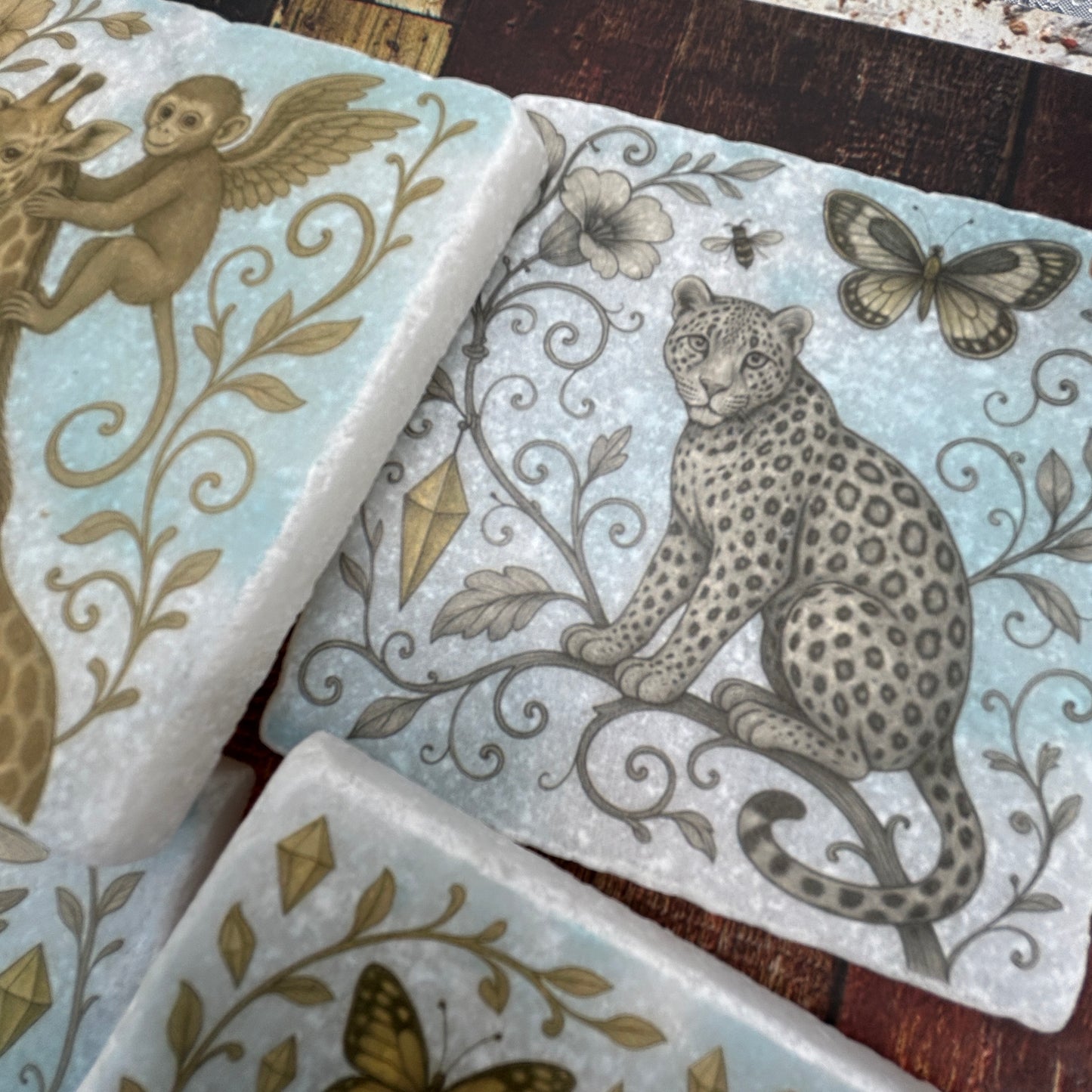 Wild Wonders Natural Stone Coasters
