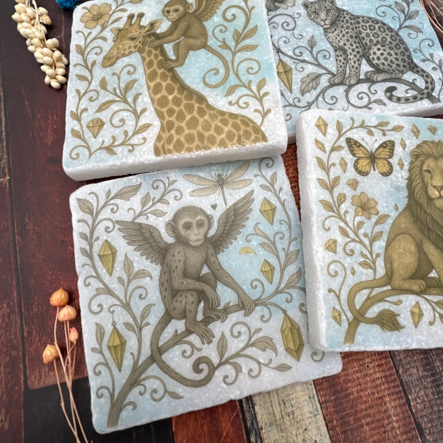 Wild Wonders Natural Stone Coasters