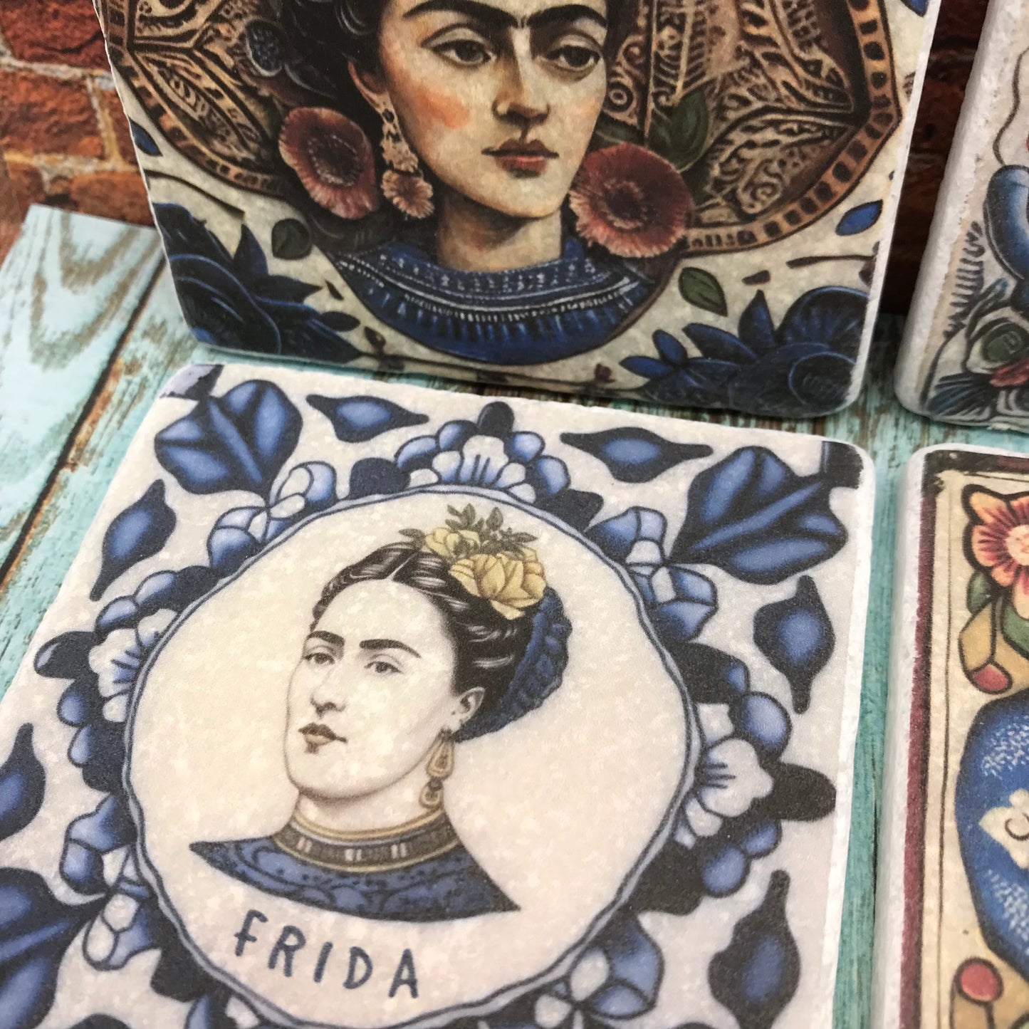 Frida Natural Stone Coasters