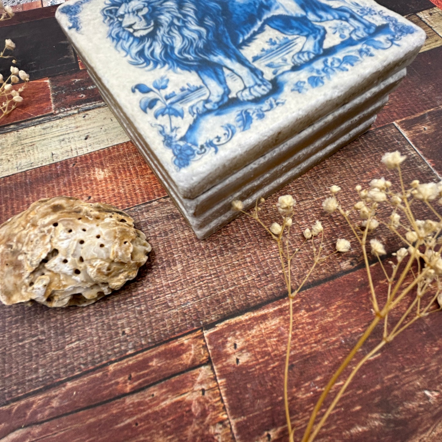 Jungle Delft Style Coasters