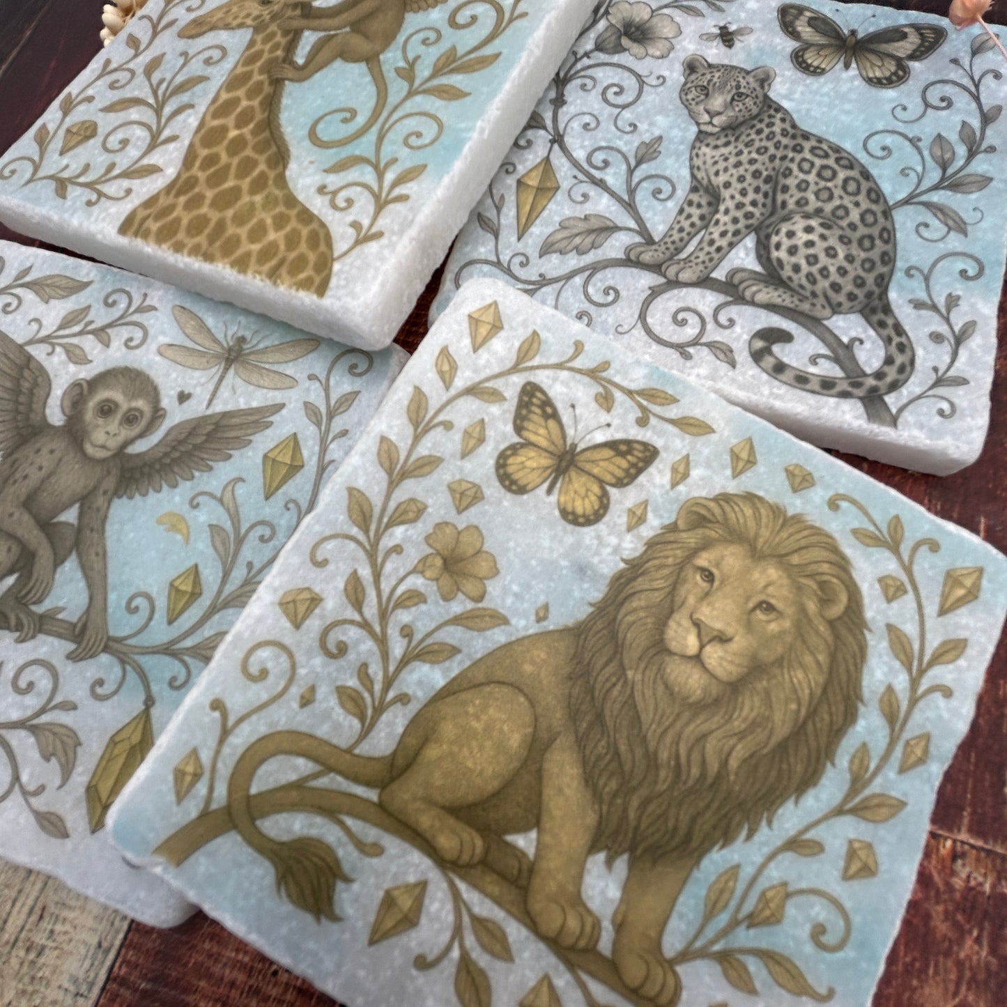 Wild Wonders Natural Stone Coasters