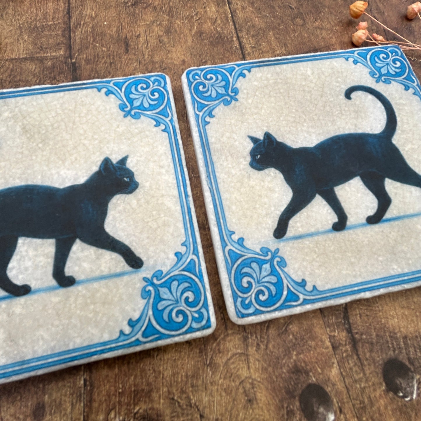 Delft Style Black Cats