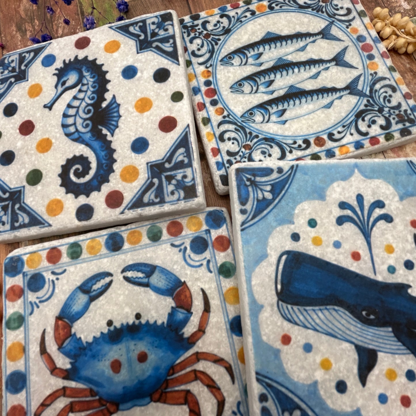 Coastal Folk Natural Stone Coasters