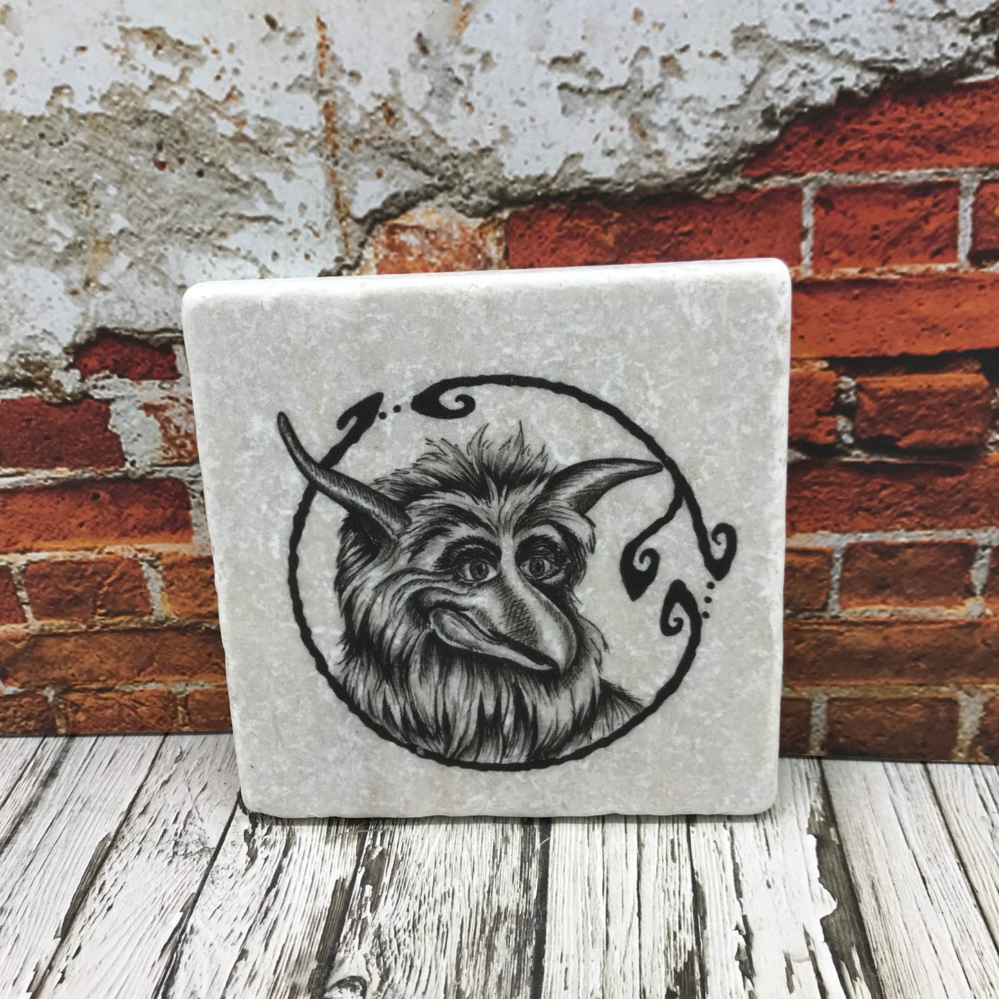 Labyrinth Natural Stone Coasters, Knockers