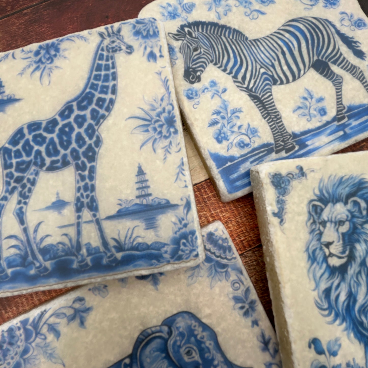 Jungle Delft Style Coasters