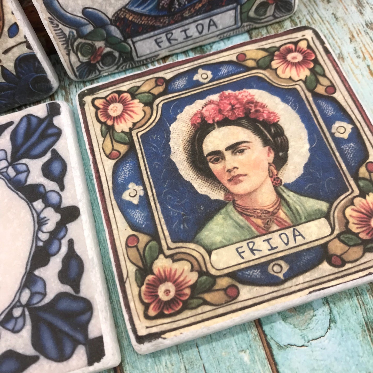 Frida Natural Stone Coasters