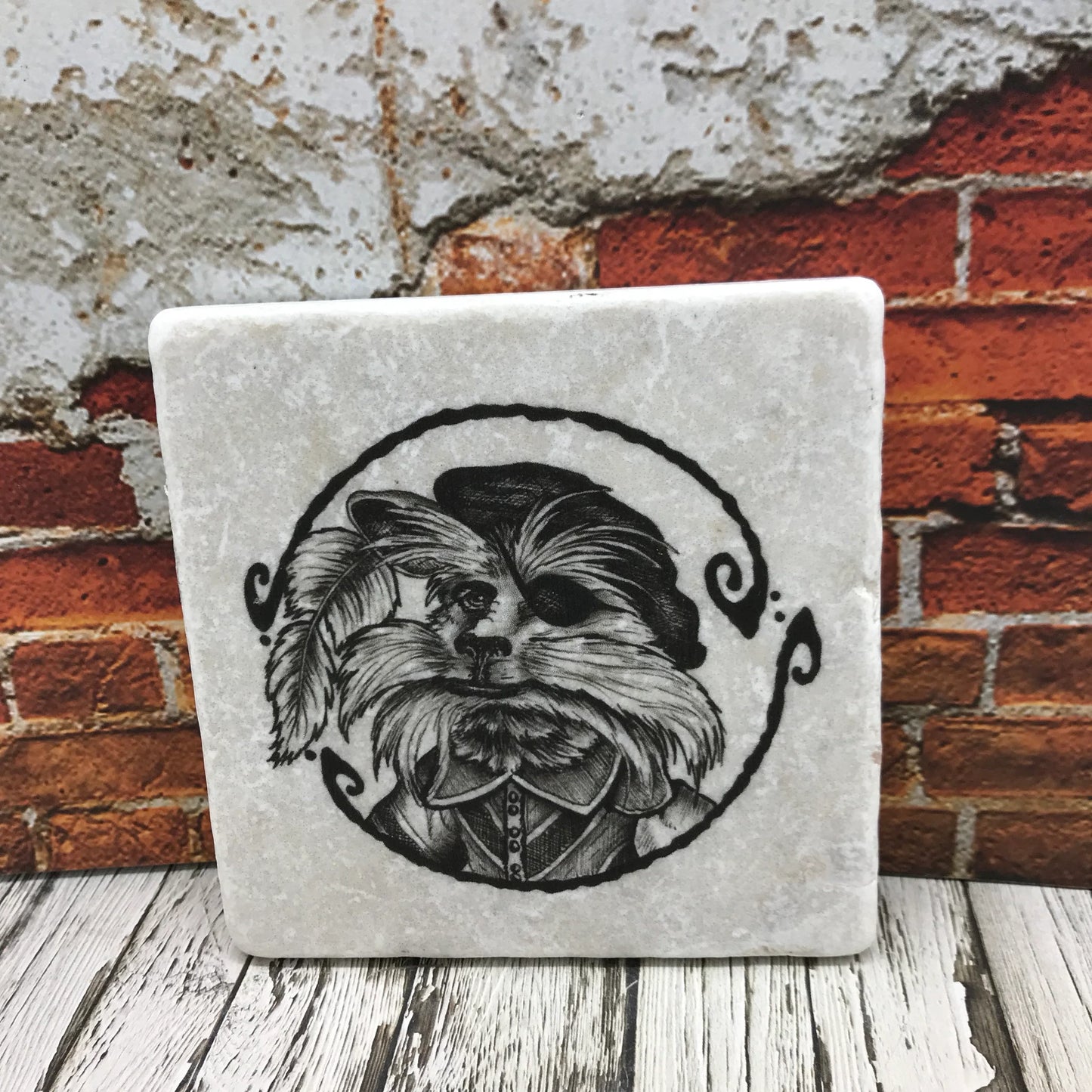 Labyrinth Natural Stone Coasters, Knockers