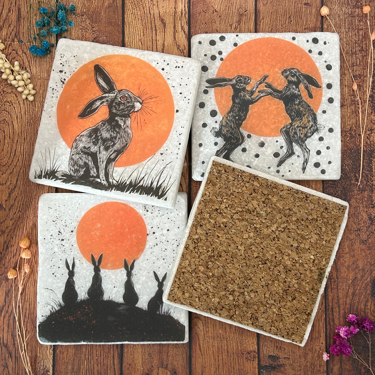 Moonlit Hares