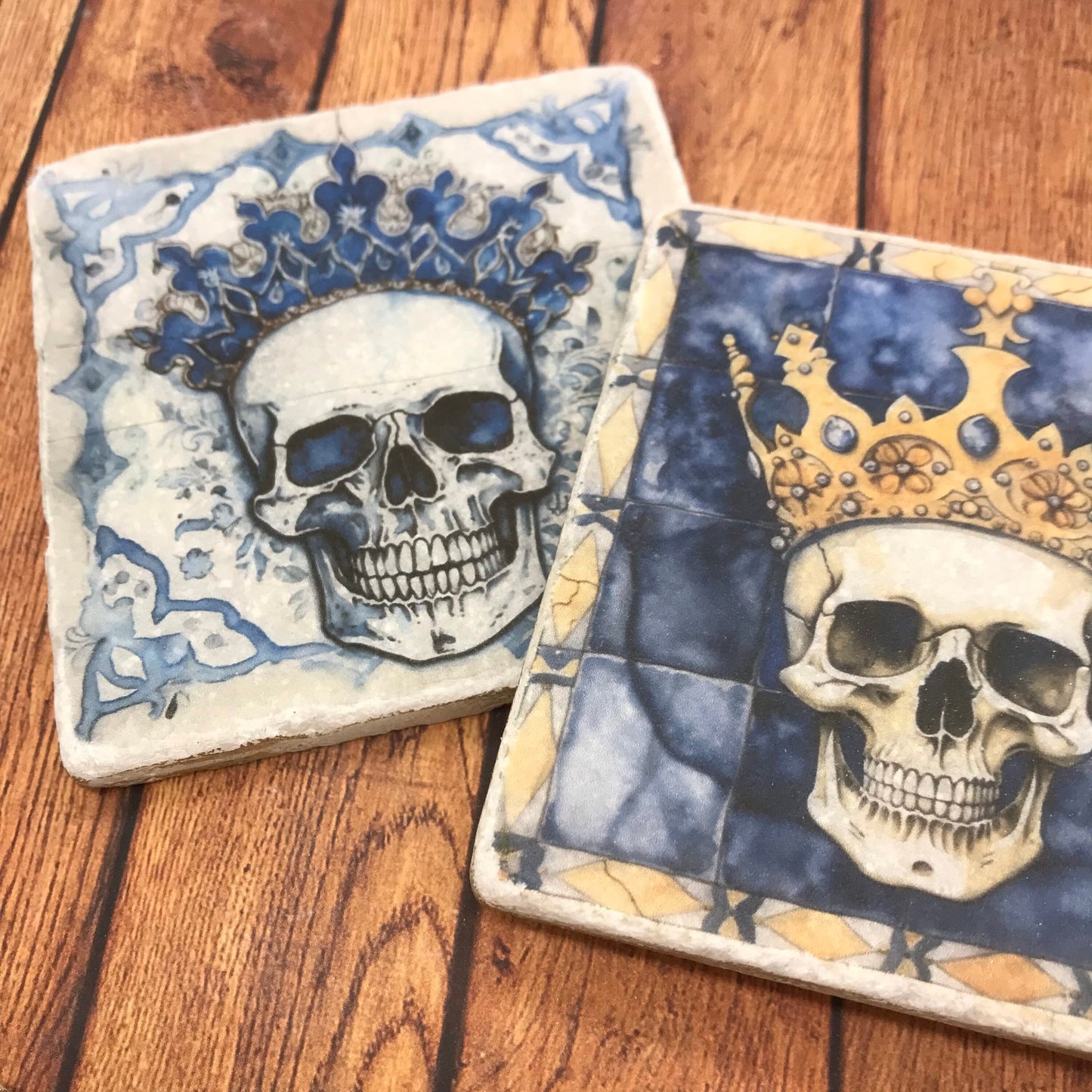 Antique Style Moroccan Skulls in Crowns