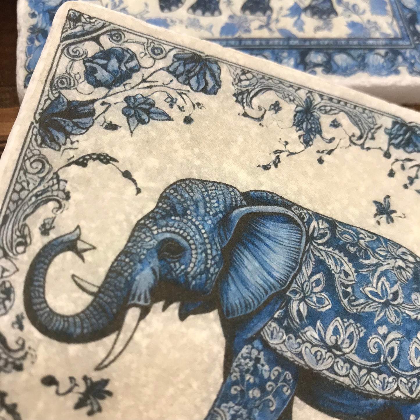 Indian Elephant Stone Coasters