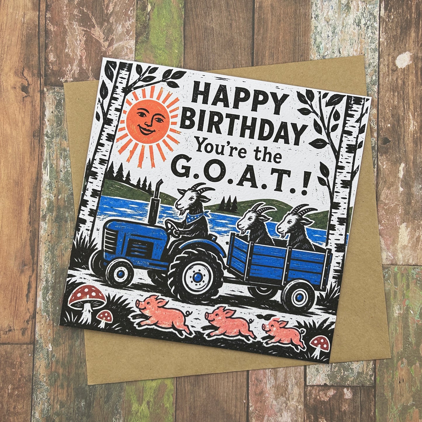 Tractor Ride Birthday Card