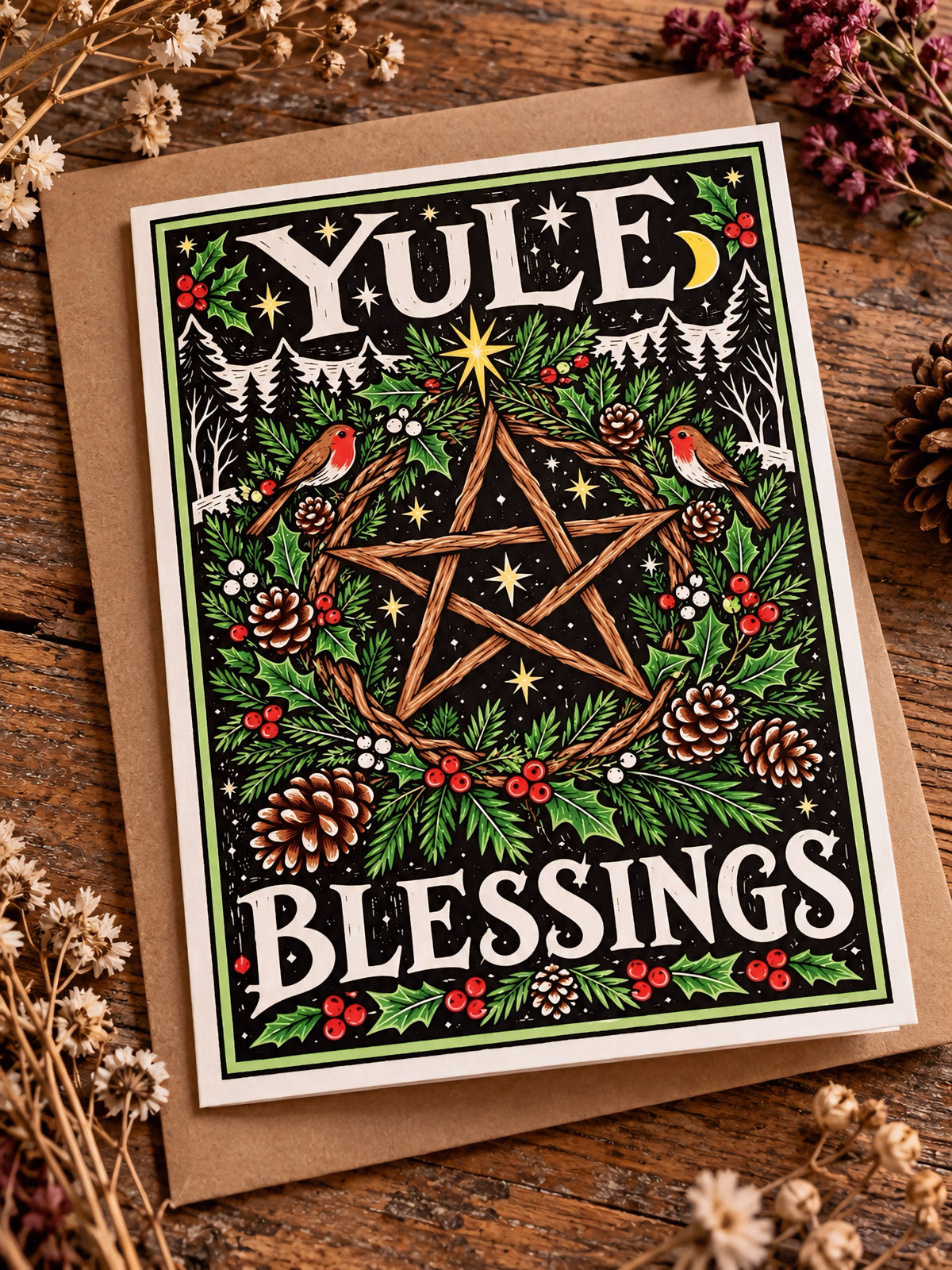 Yule Blessings Card