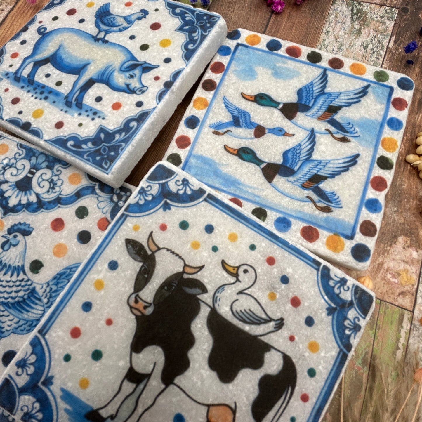 Farmers Friends Natural Stone Coasters