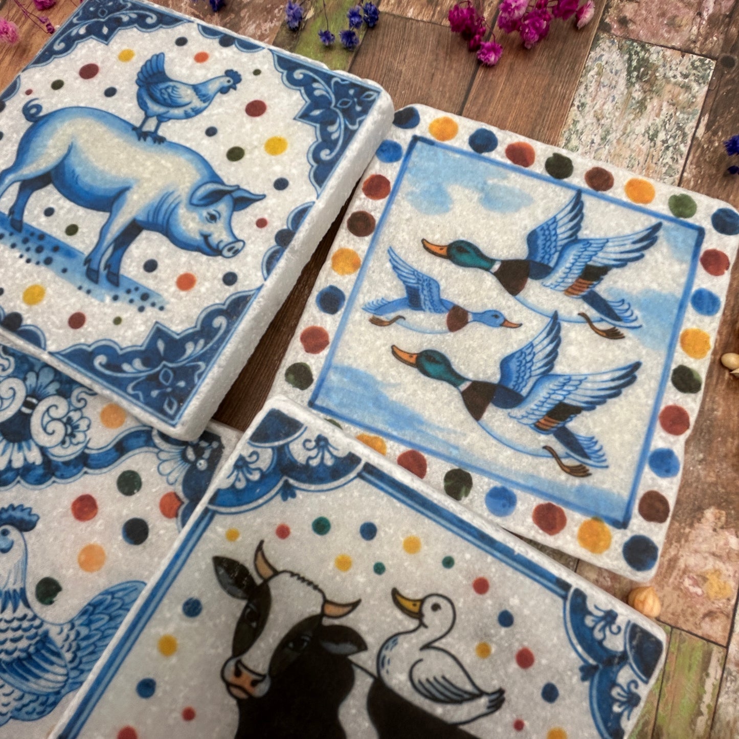 Farmers Friends Natural Stone Coasters