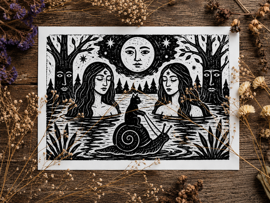 The Snail Ferryman Print