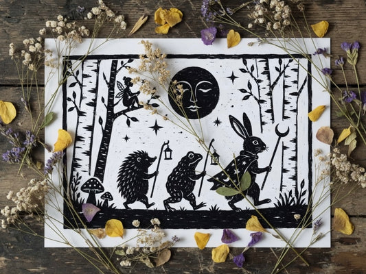 Moonlit Pilgrims Print