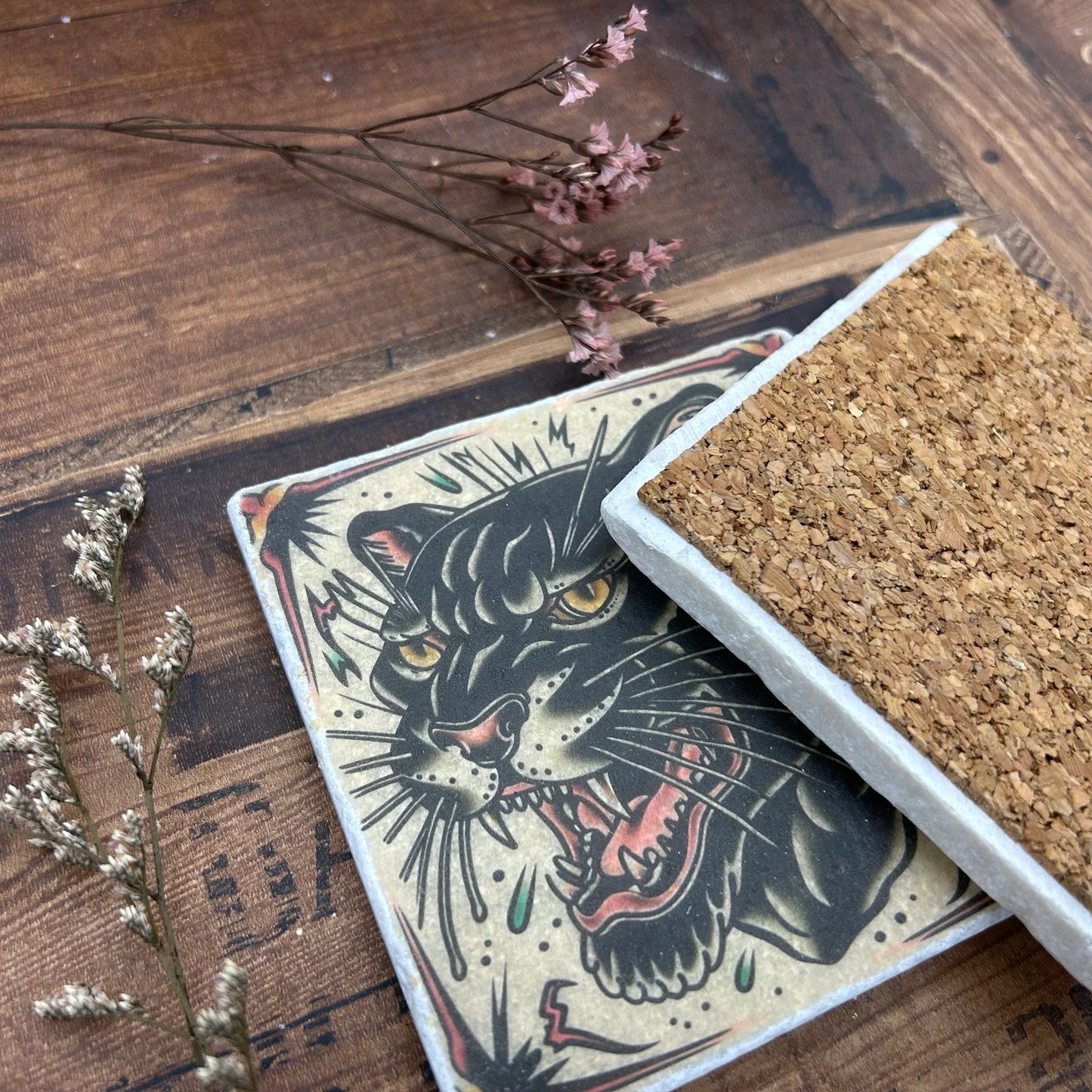 Traditional Panther Coasters