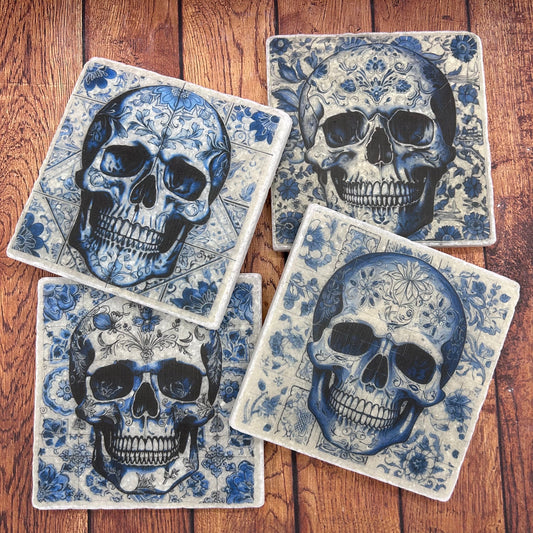 Antique Style Moroccan Skulls