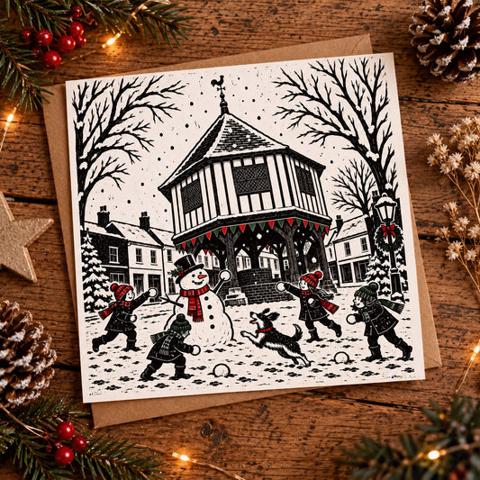Wymondham Market Cross Christmas Card