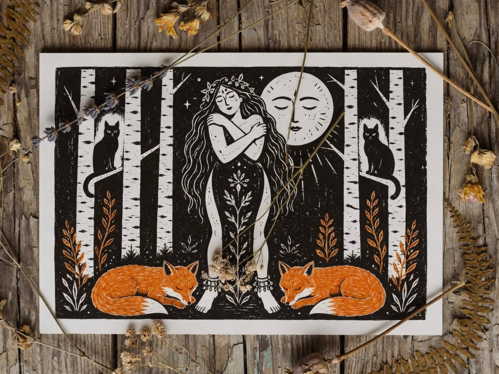 Moonlit Self Love A4 Print
