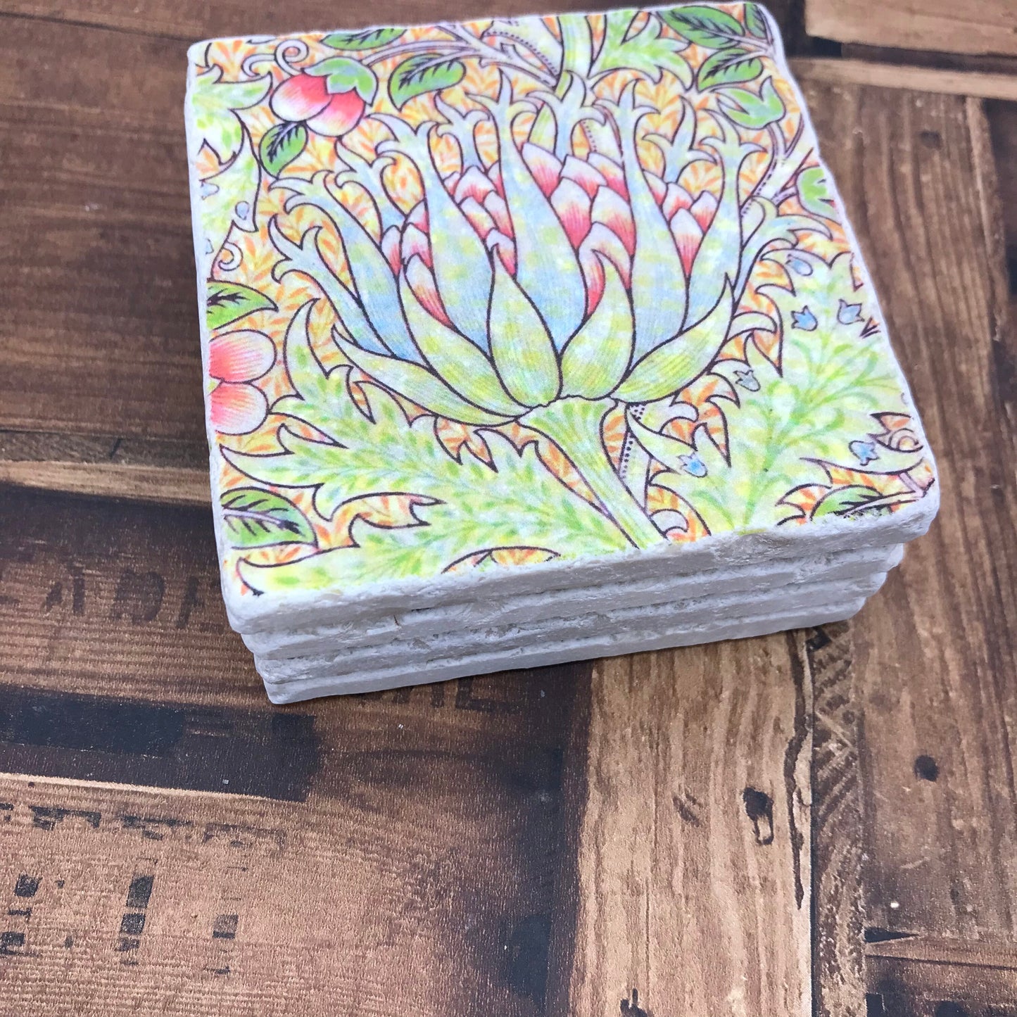 William Morris Stone Coasters