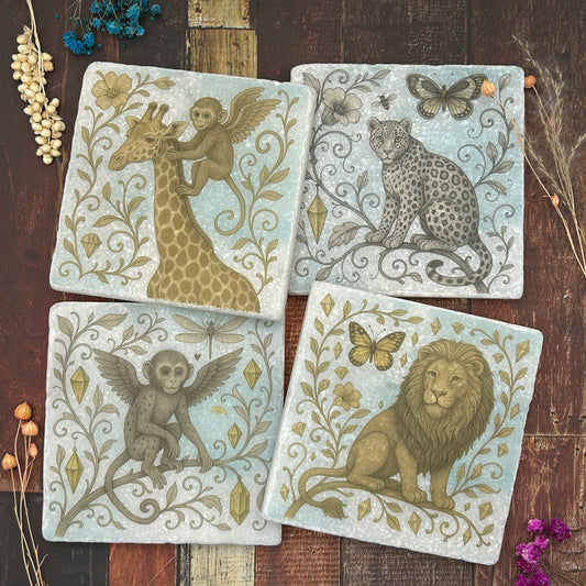 Wild Wonders Natural Stone Coasters