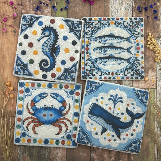 Coastal Folk Natural Stone Coasters
