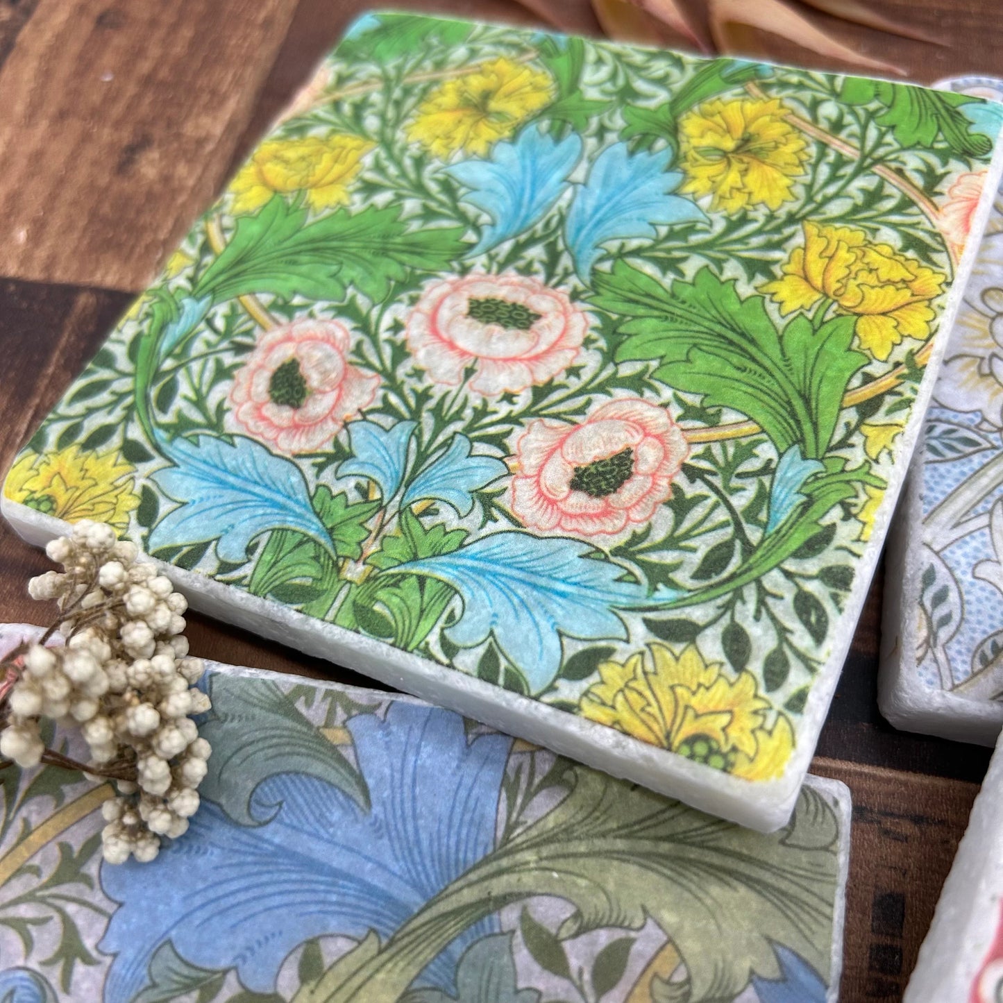 William Morris Stone Coasters