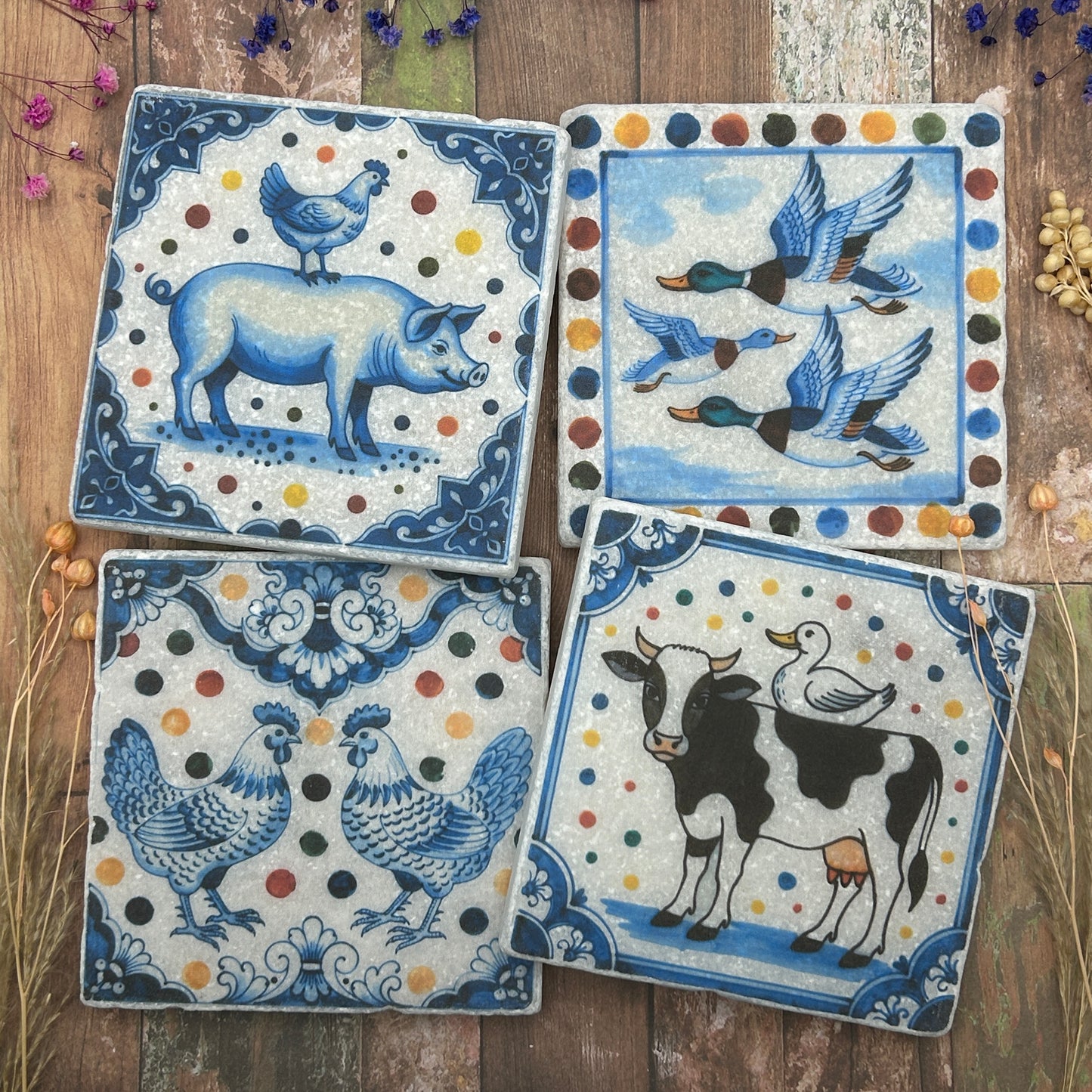 Farmers Friends Natural Stone Coasters