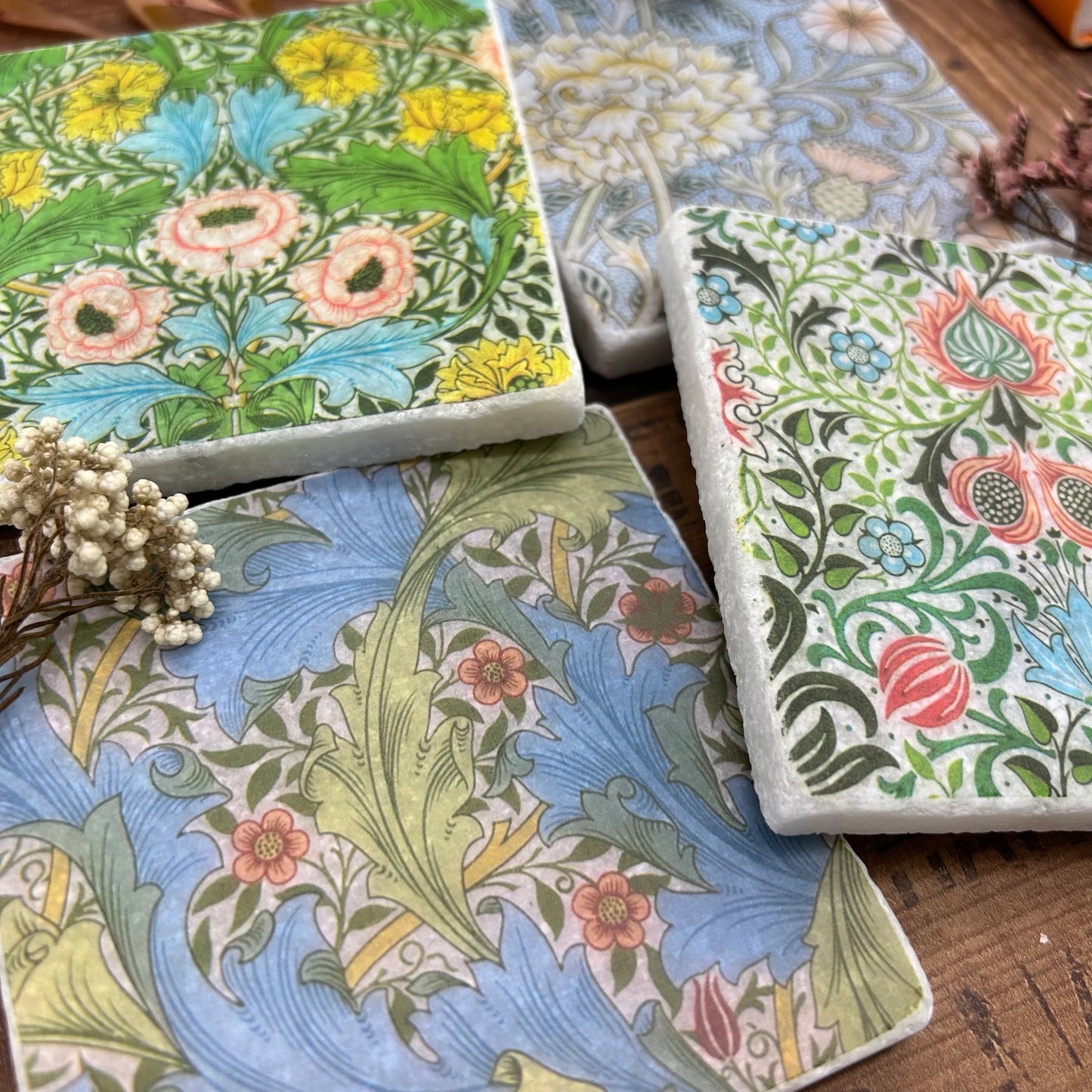 William Morris Stone Coasters