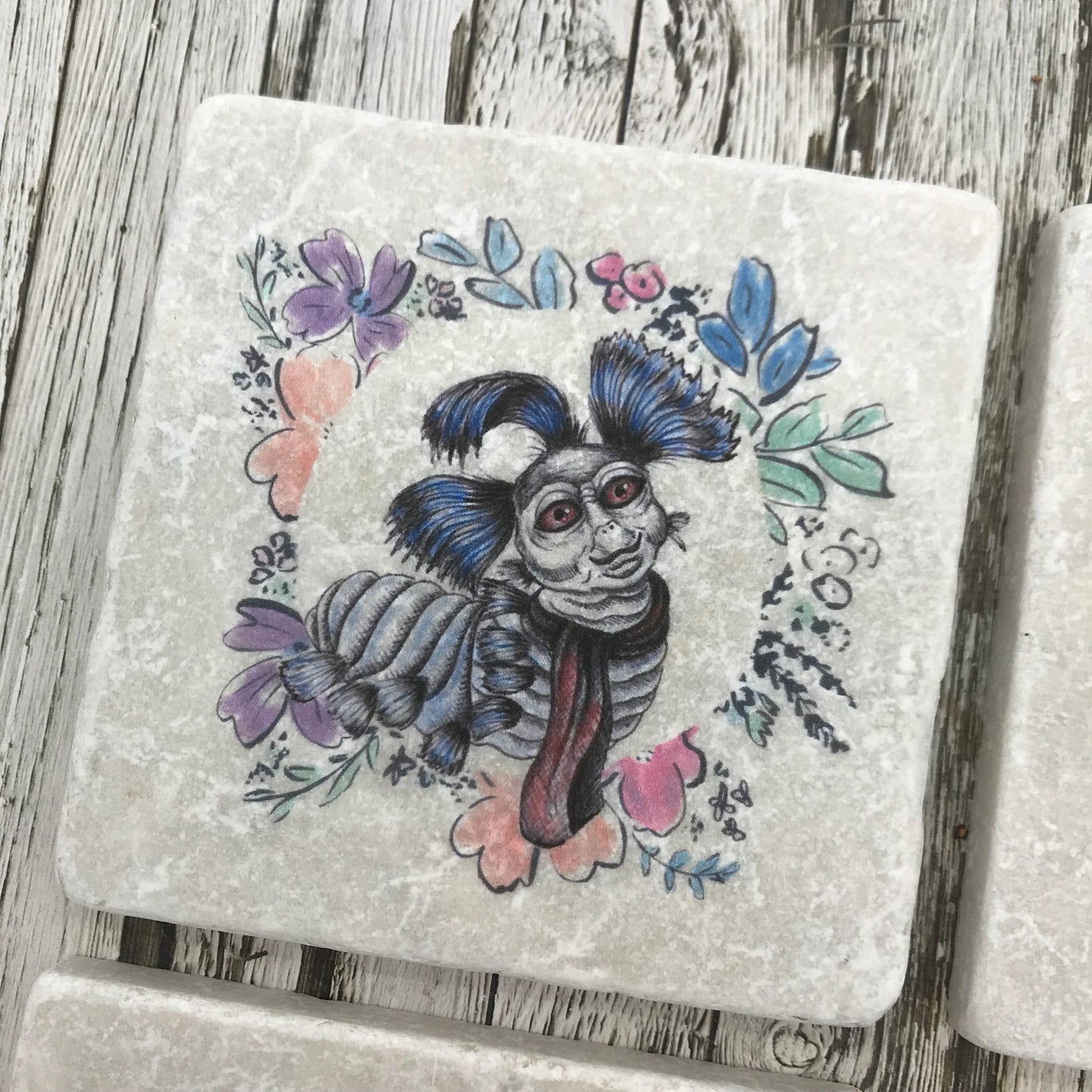 Labyrinth Natural Stone Coasters