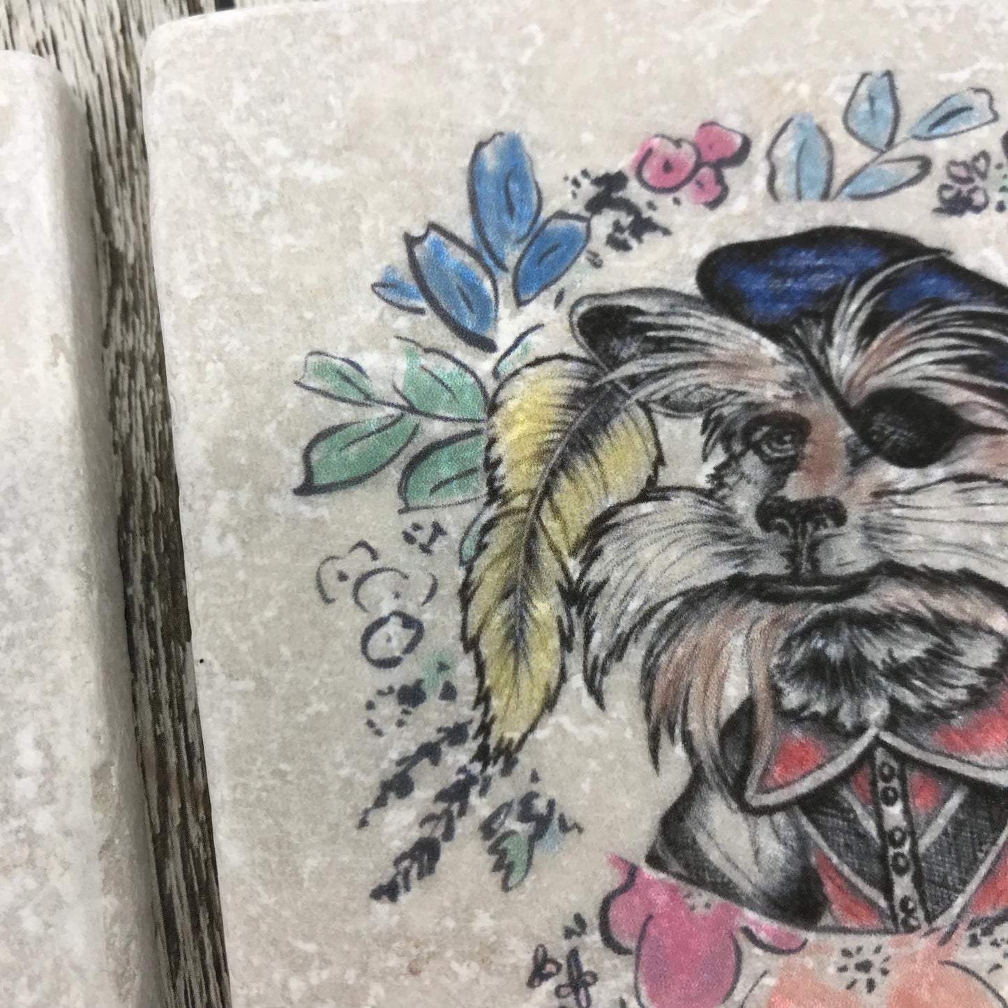Labyrinth Natural Stone Coasters