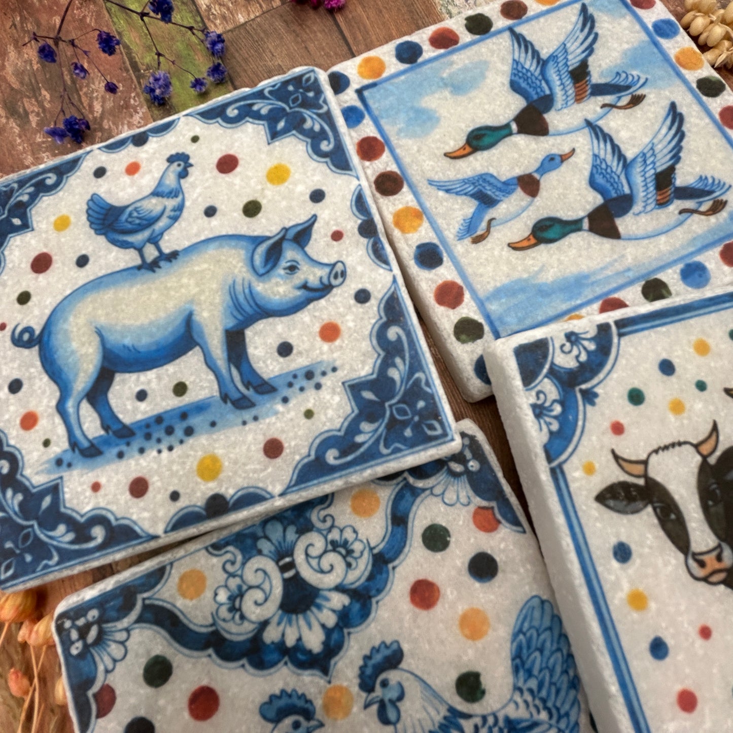 Farmers Friends Natural Stone Coasters