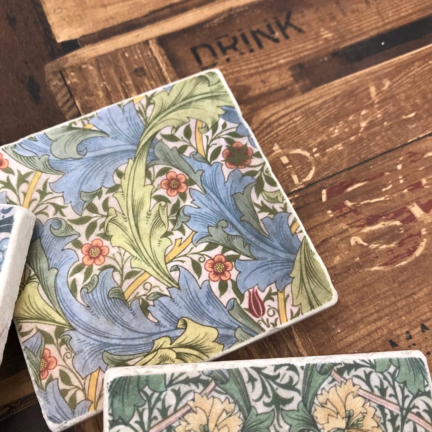 William Morris Stone Coasters